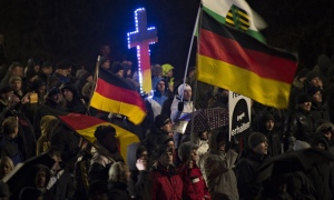 Pegida supporters march against perceived Islamization in Dresden, German. (Robert Michael/AFP/Getty Images)