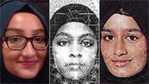 Three British schoolgirls from London disappeared from their homes in February and were en route to Syria when police were alerted. From left: Kadiza Sultana (16), Amira Abase and Shamima Begum (both 15).