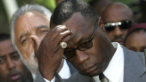Nation of Islam Minister Tony Muhammad, shown in 2005, likened California's proposed vaccination mandate to the Tuskegee Syphilis Study, in which federal researchers, starting in the 1930s, withheld treatment from African American men. (Damian Dovarganes / Associated Press)